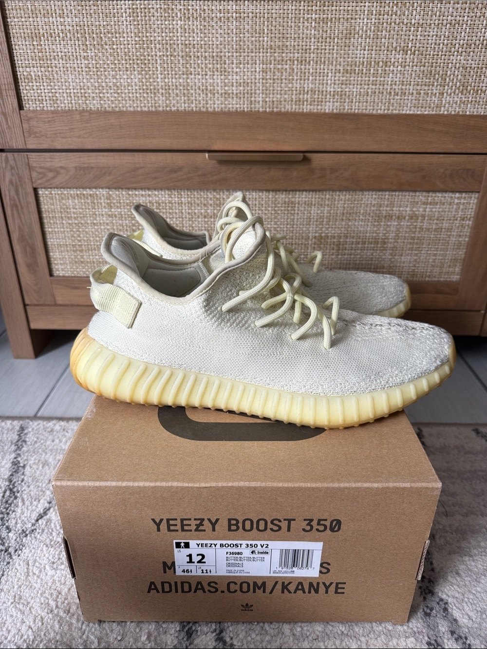 Yeezy Boost 350 V2 in Butter